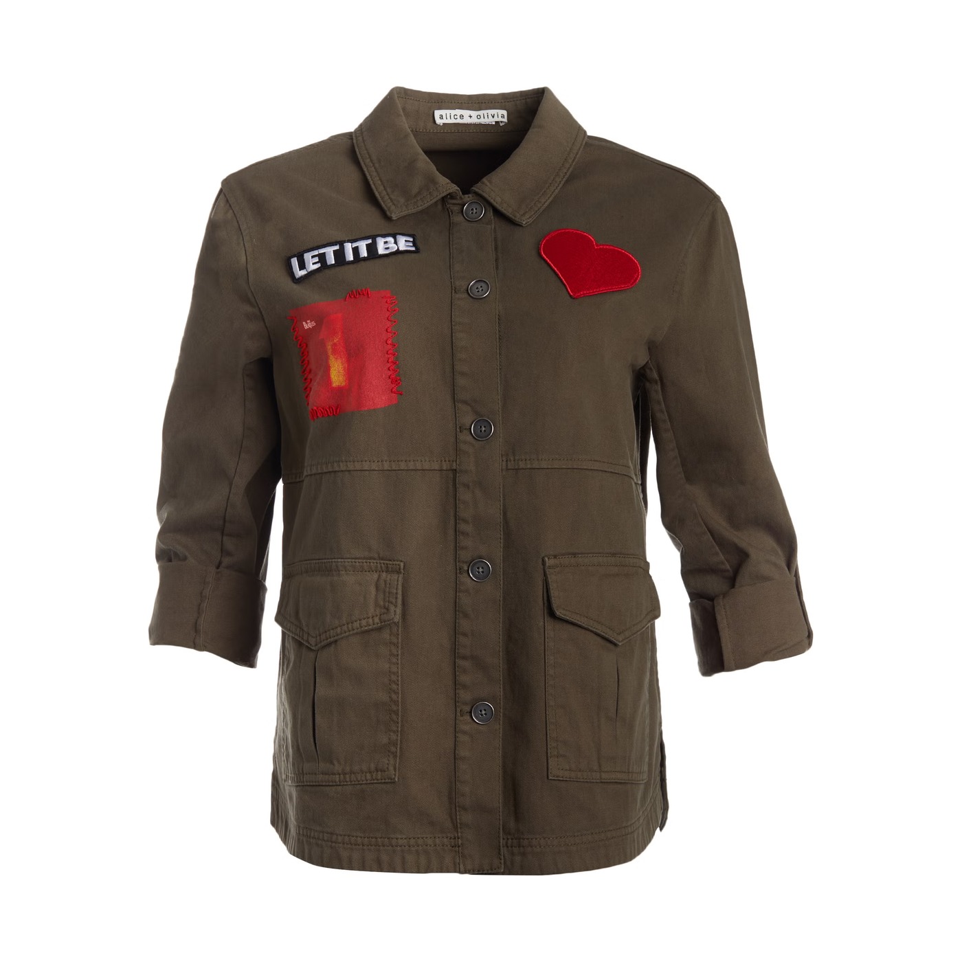 Let It Be Charline Military Jacket, The Beatles × Alice + Olivia
