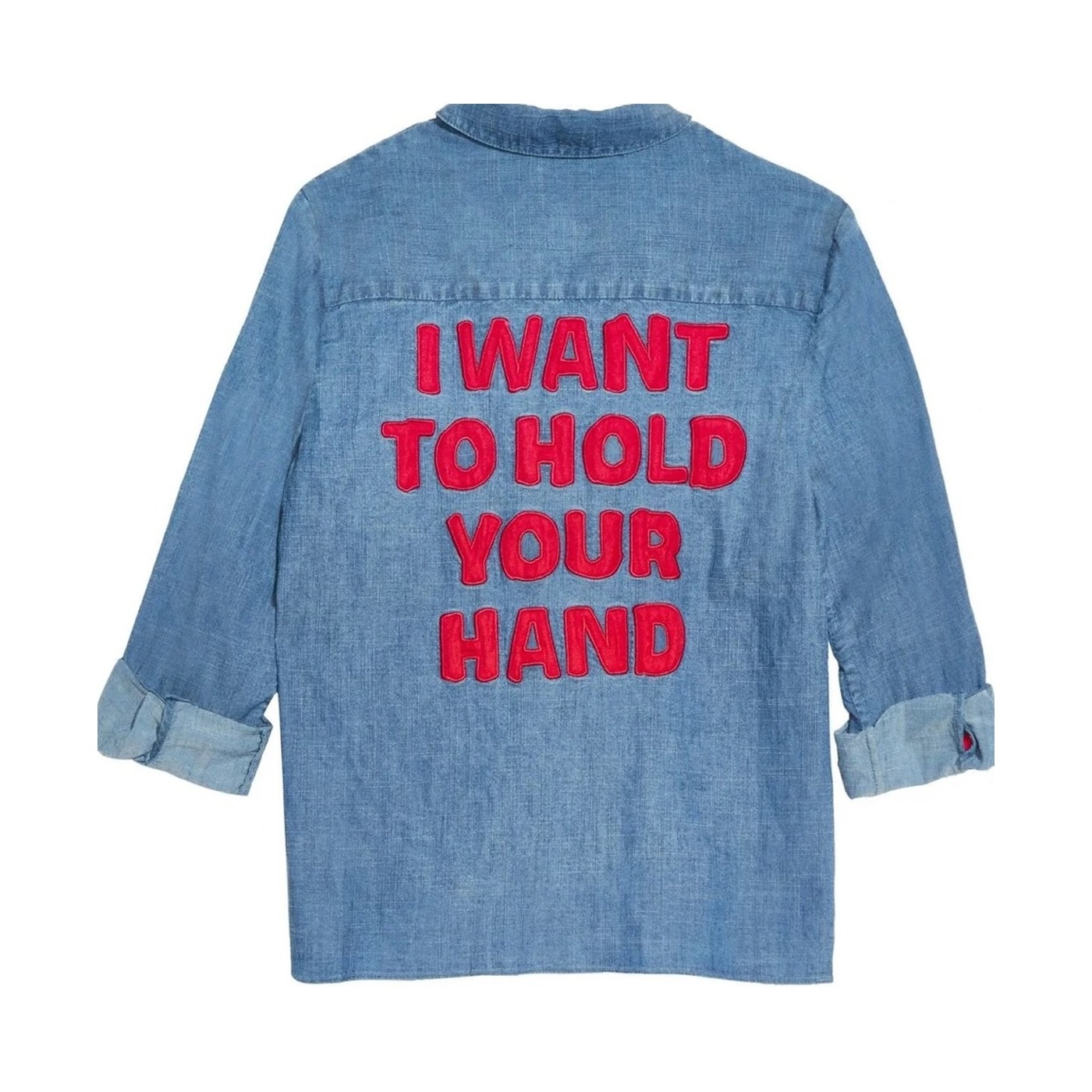 I Want To Hold Your Hand Chambray Shirt, The Beatles × Alice + Olivia