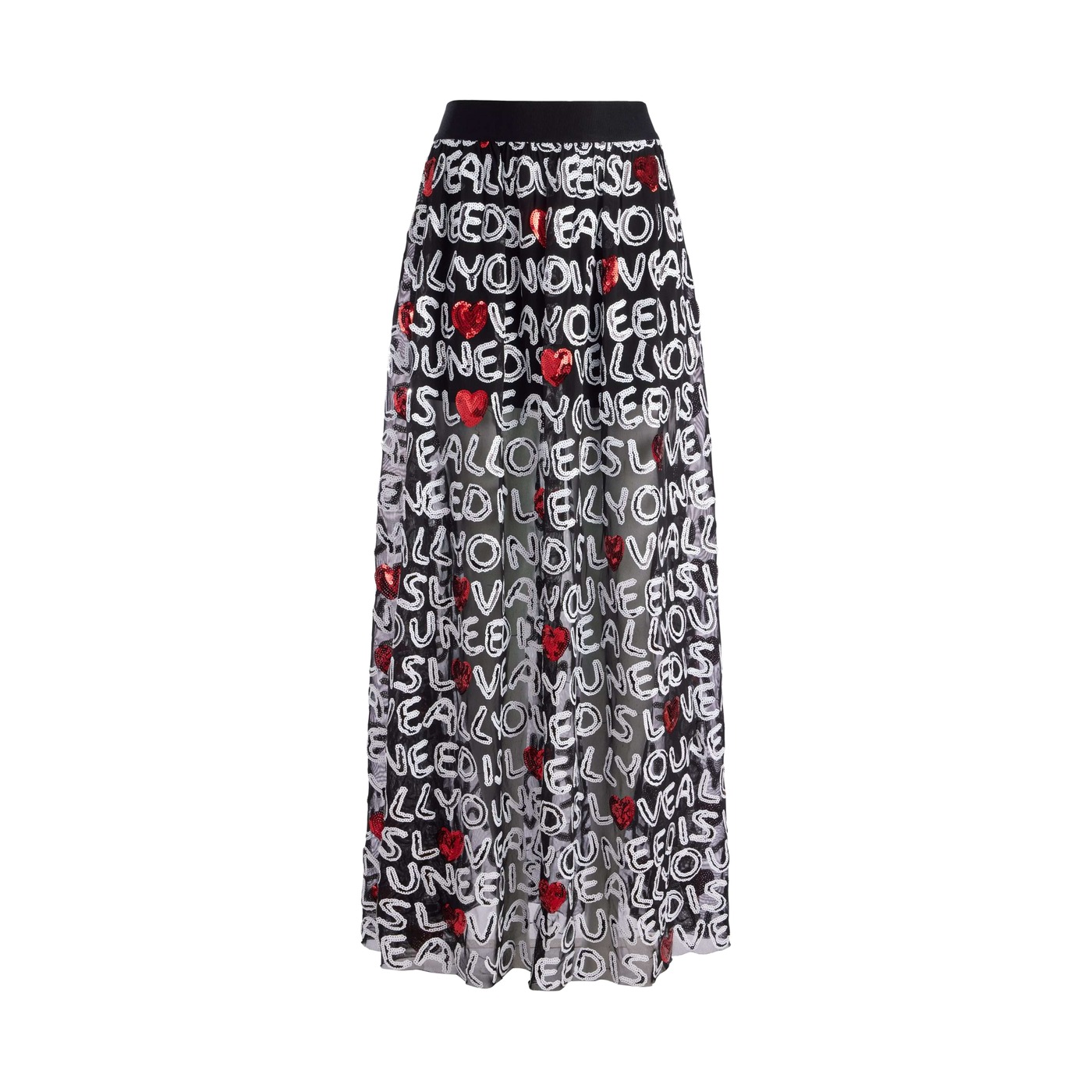 All You Need Is Love Levon Sequin Ballgown Skirt, The Beatles × Alice + Olivia