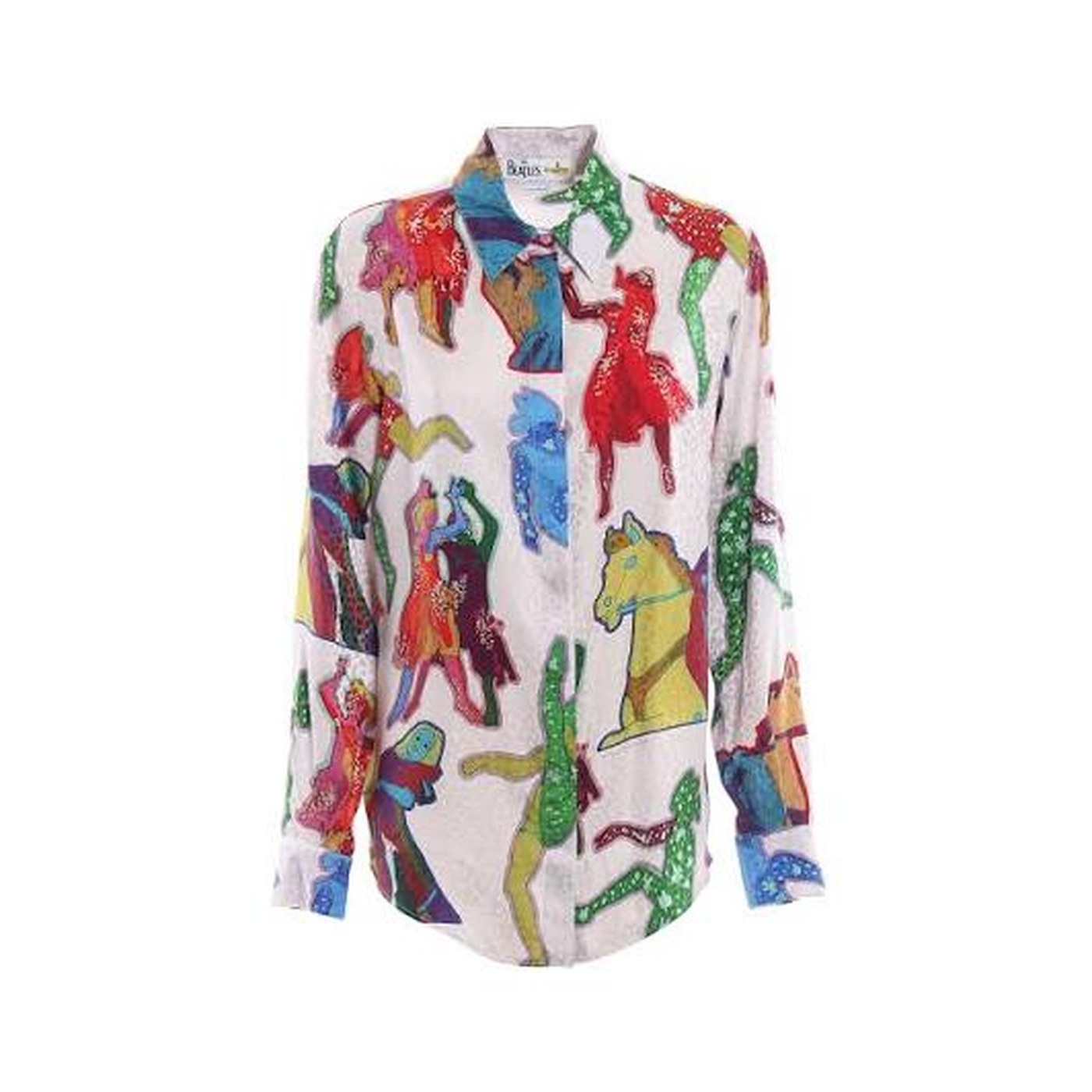 Psychedelic Figures Silk Blouse, The Beatles × Stella McCartney