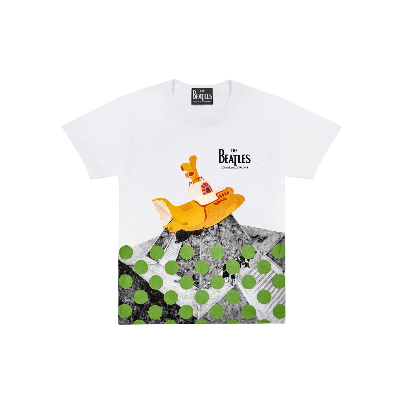 Yellow Submarine Green Dots Tee, The Beatles × Comme des Garçons
