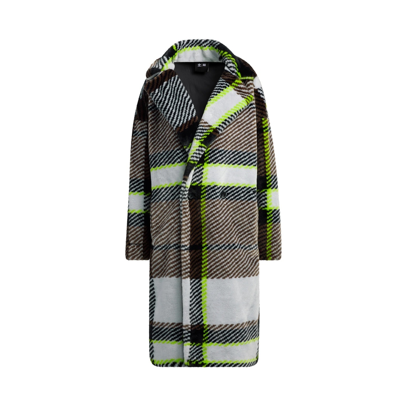 Halls of Ivy Plaid Faux Fur Jacket, Beyoncé × Adidas