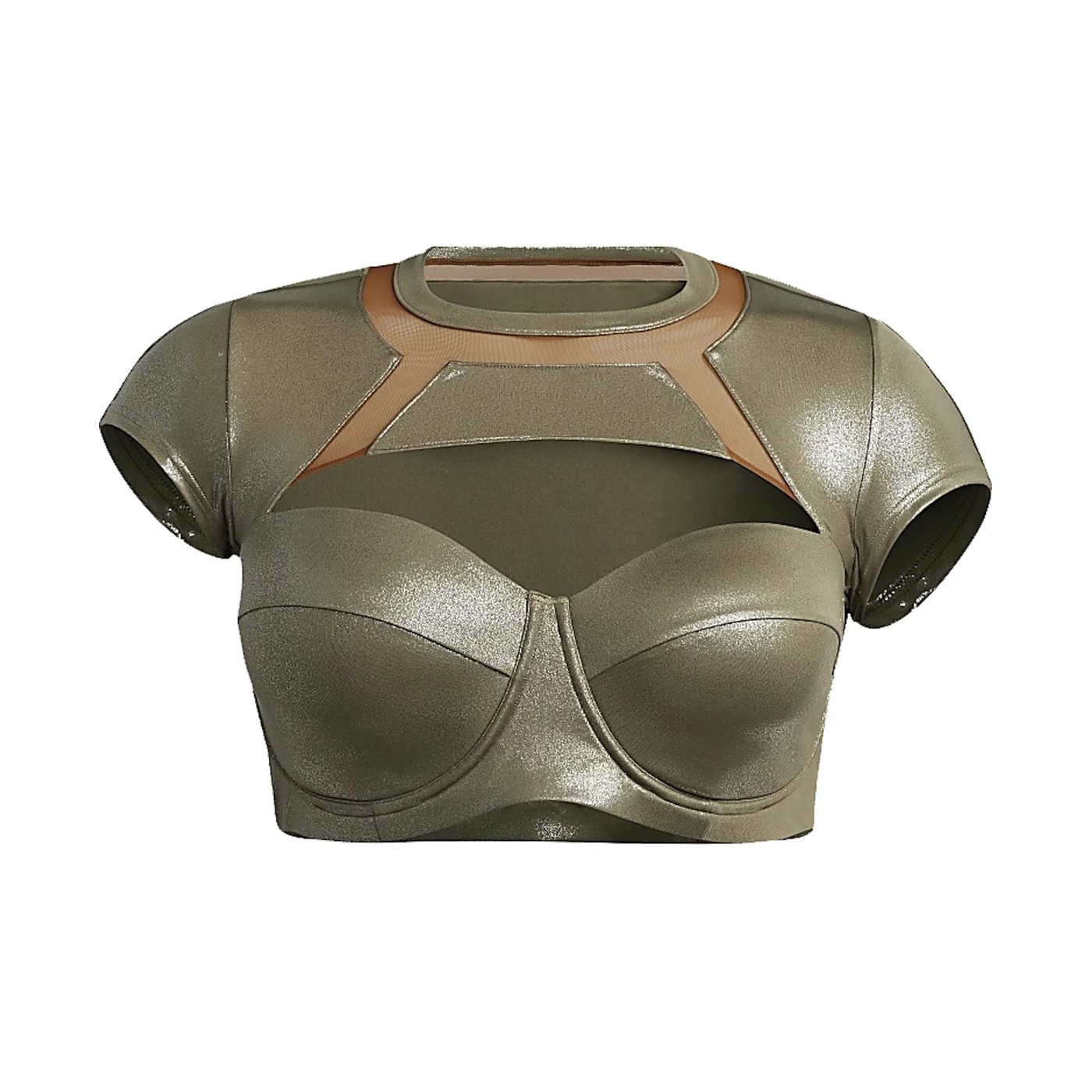 Ivytopia Metallic Swim Top, Beyoncé × Adidas